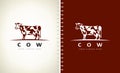 Cow logo vector. Animal design. Cattle logo.